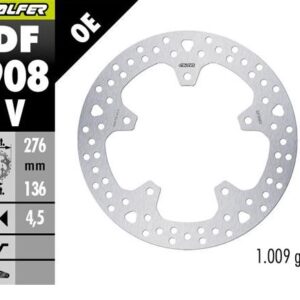 GALFER TARCZA HAMULCOWA TYŁ BMW R 1300GS ADVENTURE '23-'25 (ROUND DISC) (310X181X4.5MM)