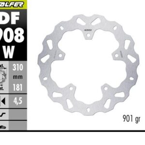 GALFER TARCZA HAMULCOWA TYŁ BMW R 1300GS ADVENTURE '23-'25 (WAVE DISC) (310X181X4.5MM)