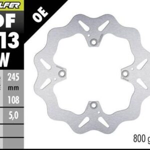 GALFER TARCZA HAMULCOWA TYŁ DUCATI HYPERMOTARD 939/950 '13-; MONSTER 796/1100 '09- (WAVE DISC) (245X108X5MM)