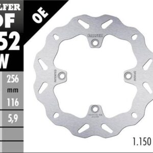 GALFER TARCZA HAMULCOWA TYŁ HONDA CRF 1000L AFRICA TWIN '15-'23 (WAVE FIXED) (256X116X5,9MM)