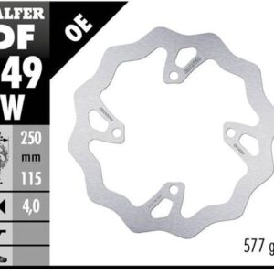 GALFER TARCZA HAMULCOWA TYŁ KAWASAKI KX 250F/X '20-, KX 450F '19- WAVE (250X115X4MM)
