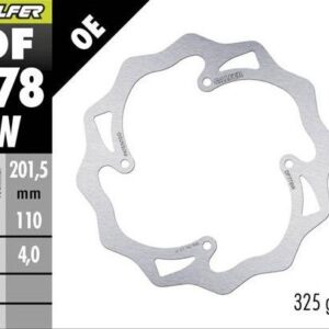 GALFER TARCZA HAMULCOWA TYŁ KTM SX 85 '07-'10; XC 105 '07- (201X110X4) WAVE
