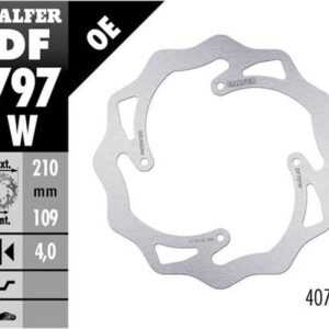 GALFER TARCZA HAMULCOWA TYŁ KTM SX 85 '11-'20, SX 150 '15-'18, FREERIDE 250/350 '13-, FREERIDE E '12-, WAVE (210X106X4MM)