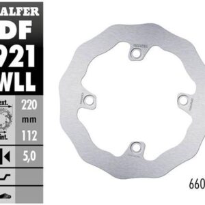 GALFER TARCZA HAMULCOWA TYŁ SHERCO SE/SEF 250/300/450 '14-, (TYLKO Z ZAWIESZENIAMI WP I KAYABA) SE 125 '21-, SE-R 2.5/3.0 ISIDE '14- WAVE (220X112X5MM)