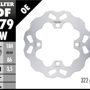 GALFER TARCZA HAMULCOWA TYŁ YAMAHA YXR 700 RHINO '08- WAVE (184X86X3,5MM)