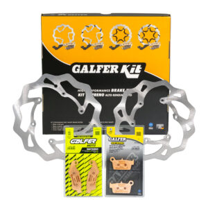 GALFER ZESTAW BETA RR 2T 250/300 RACING '13-; RR 4T 350/390/430/480 RACING '13- (TARCZE I KLOCKI HAMULCOWE PRZÓD I TYŁ) - PATRZ OPIS DODATKOWY