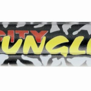 HARRI'S WYPRZEDAŻ MANETKI 01684/F-CJ CITY JUNGLE (120 MM/22 MM) Z OTWOREM KOLOR CZARNY/BIAŁY/ŻÓŁTY