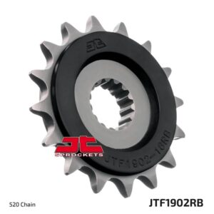 JT ZĘBATKA PRZEDNIA 1252 16 Z GUMĄ KTM LC4 400/600/620/640/690 (125216JTRB) (ŁAŃC. 520)