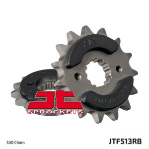 JT ZĘBATKA PRZEDNIA 513 15 Z GUMĄ SUZUKI GSF BANDIT 600/650/1200/1250 (51315JTRB) (ŁAŃC. 530) - MOŻE BYĆ ZASTĄPIONA PRZEZ 51915JT (JTF519.15RB)