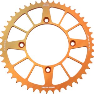 JT ZĘBATKA TYLNA 4549 48 ALUMINIOWA RACELITE KTM FREERIDE 250 14-17 (+2), 350 12-17 (454948JTA) (ŁAŃC. 520) KOLOR POMARAŃCZOWY