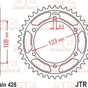 JT ZĘBATKA TYLNA 4606 58 APRILIA RS 125 / REPLICA / TUONO 125 '21-'23 (460658JT) (ŁAŃC. 428)