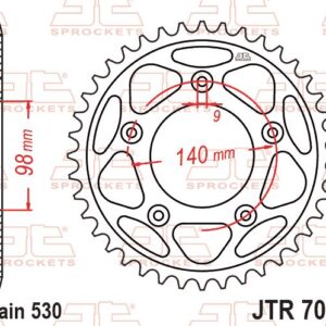 JT ZĘBATKA TYLNA 4777 48 HARLEY DAVIDSON RA 1250 PAN AMERICA / S / ST '21-'25 (JTR7085.48) (ŁAŃC. 530)