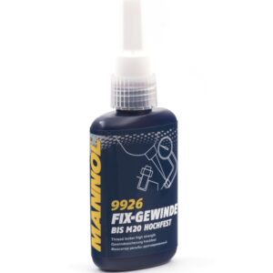 MANNOL FIX-GEWINDE HOCHFEST - KLEJ DO GWINTÓW, CZERWONY 'MOCNY' 50ML (9926) (144)