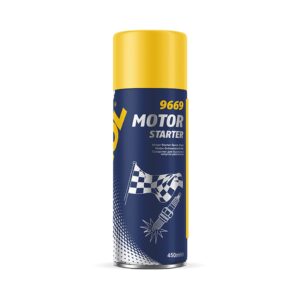 MANNOL MOTO STARTER (SAMOSTART - UŁATWIA ROZRUCH SILNIKA) SPRAY 450ML (9669) (12)