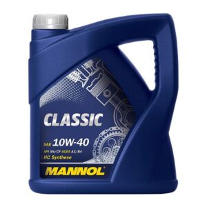 MANNOL OLEJ SILNIKOWY SAMOCHODOWY 10W40 CLASSIC SN/CH-4 4 LITRY (7501) (PÓŁSYNTETYCZNY)