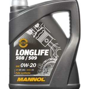 MANNOL OLEJ SILNIKOWY SAMOCHODOWY 0W20 LONGLIFE 508/509 5 LITRÓW (7722) (SYNTETYCZNY)