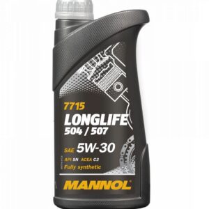 MANNOL OLEJ SILNIKOWY SAMOCHODOWY 5W30 LONGLIFE 504/507 O.E.M. FOR VW, AU 1 LITR (7715) (SYNTETYCZNY)
