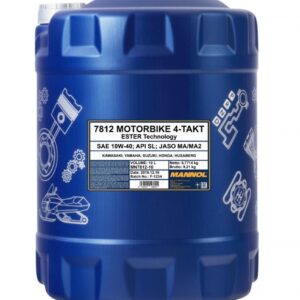 MANNOL OLEJ SILNIKOWY 4T MOTORBIKE 10W40 10L ESTER + MA2 SYNTETYK (7812) (API SN)