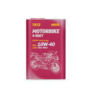 MANNOL OLEJ SILNIKOWY 4T MOTORBIKE 10W40 1L ESTER + MA2 SYNTETYK METALOWA PUSZKA (7812) (12) (API SN)