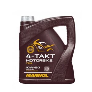MANNOL OLEJ SILNIKOWY 4T MOTORBIKE 10W50 4L SYNTETYCZNY ESTER TECHNOLOGY (JASO MA/MA2) (7814) (20)