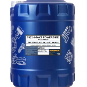 MANNOL OLEJ SILNIKOWY 4T MOTORBIKE 15W50 10L ESTER + MA2 SEMISYNTETYK (7832)