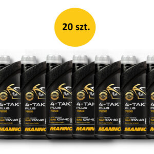 MANNOL OLEJ SILNIKOWY 4T PLUS 10W40 1L (API SL, JASO MA/MA2) SEMISYNTETYK (7202) (20) - KARTON 20 SZTUK (PAKIET)
