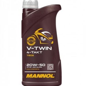 MANNOL OLEJ SILNIKOWY 4T V-TWIN 20W50 1 L MA2 FULLSYNTETYK (JASO MA/MA2, API SL) (20)