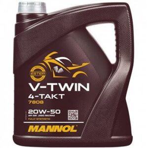 MANNOL OLEJ SILNIKOWY 4T V-TWIN 20W50 4 L MA2 FULL SYNTETYK (JASO MA/MA2, API SL) (4)