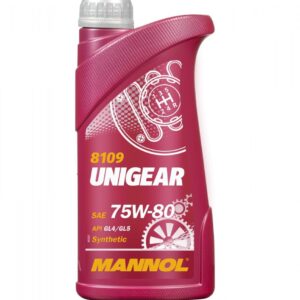 MANNOL UNIGEAR 75W80 API GL4/GL5 - OLEJ PRZEKŁADNIOWY SEMISYNTETIC 1L (75W-80) (8109)