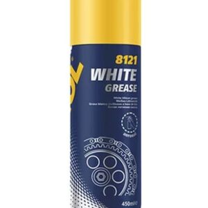 MANNOL WHITE GREASE 450ML - BIAŁY SMAR UNIWERSALNY (SPRAY) (8121) - KARTON 24 SZTUKI (PAKIET)