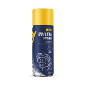 MANNOL WHITE GREASE 450ML - BIAŁY SMAR UNIWERSALNY (SPRAY) (8121) (12)