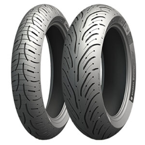 MICHELIN KOMPLET OPON (CAI103565/25) 120/70ZR17 PILOT ROAD 4 (58W) TL M/C PRZÓD DOT 2025 + (CAI694117/26) 180/55ZR17 PILOT ROAD 4 (73W) TL M/C TYŁ DOT 2026 + ZEGAR BAMBUSOWY
