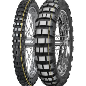 MITAS OPONA 110/80-19 E-09 DAKAR 59R TL M+S PRZÓD (ŻÓŁTY PASEK) DOT 11/2023 (24457) WYCOFANE (ZAMIENNIK:70001020)