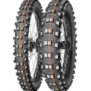 MITAS OPONA 120/80-19 TERRA FORCE-MX SM 63M (CZERWONO-ŻÓŁTY PASEK) TT TYŁ DOT 2025 (DOT:JODP/JVDP) (460079) (ZAMIENNIK:70000155)