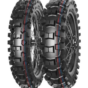 MITAS OPONA 90/100-12 TERRA FORCE-MX IT PIT CROSS (CZERWONO-NIEBIESKI PASEK) 46M TT TYŁ DOT 2025 (DOT:JXDP/XMDP/JMDP/XODP/JJDP/XJDP) (ZAMIENNIK:70000999)