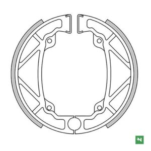 NEWFREN SZCZĘKI HAMULCOWE PRZÓD KTM MX 125/250 '83, MX 500 '82, (140X25MM)