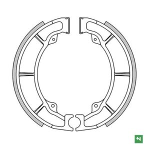 NEWFREN SZCZĘKI HAMULCOWE TYŁ KAWASAKI EL 250 '90-'03, ER-5 '97-'07, KLF 220 '88-'02, Z 440 '79-'83, Z 440 LTD '82-'84, ZR 550 '83-'84 (160X30MM)