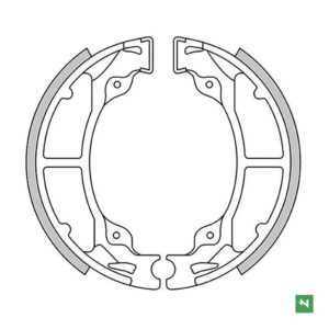 NEWFREN SZCZĘKI HAMULCOWE TYŁ KAWASAKI KD 80 '88-'90, KDX 200 '83-'88, KH 125 '77-'81, KX 125 '82-'85 (110X30MM)