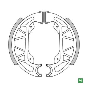 NEWFREN WYPRZEDAŻ SZCZĘKI HAMULCOWE GILERA TYPHON 50 96> ,PIAGGIO NRG 50 SFERA 50 96> (100X20MM)