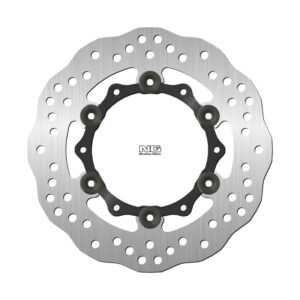 NG TARCZA HAMULCOWA PRZÓD BENELLI PEPE 50 '99-'15, DERBI GP1 50 '05-'11, RUNNER 50/125/200 '02-'11, PIAGGIO LIBERTY 50/150 '97-'11, VESPA LXV 125 '07-'15, GTS 300 '08-'22, GTS 125 '19-'22 (220X105X4MM) (6X6,25MM) WAVE