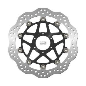 NG TARCZA HAMULCOWA PRZÓD HONDA CB 400 '89-'91, CB 400 FOUR '97-'00, CB 600 HORNET 98-'99, CB 400 SUPER BOLDOR '05-'14, CB 400 SUPER FOUR '02-'13 (296X62X5MM) (6X6,25MM) WAVE PŁYWAJĄCA (ŚRODEK ALUMINIOWY)