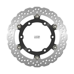 NG TARCZA HAMULCOWA PRZÓD KAWASAKI 250R NINJA '08-'14, ZX-25R 250 '19-'20, Z 250 '13, (290X130X4,5MM) (6X10,25MM) WAVE (ŚRODEK ALUMINIOWY)