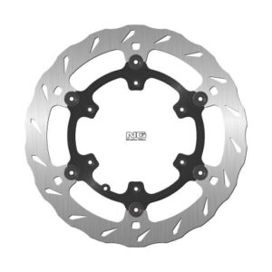 NG TARCZA HAMULCOWA PRZÓD AJP PR7 ADVENTURE 650 '16-'20 ZACISK BREMBO (300X124,3X5MM) PŁYWAJĄCA (6X6,5MM) WAVE