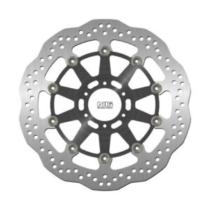NG TARCZA HAMULCOWA PRZÓD APRILIA CAPONORD 1200 '13-17, YAMAHA FZR 1000 '87-95, XJR1200/1300 '95-99 (320X64X5MM) (6X8,5MM) WAVE PŁYWAJĄCA (ŚRODEK ALUMINIOWY)