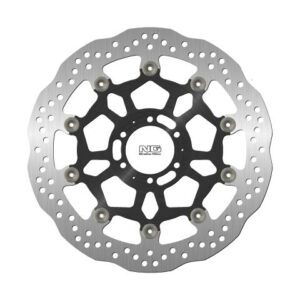 NG TARCZA HAMULCOWA PRZÓD APRILIA DROSODURO/SHIVER 900 '17-20, DUCATI ST4 '03, MOTO GUZZI V7 '17-20 (320X64X5MM) (6X8,5MM) WAVE PŁYWAJĄCA (ŚRODEK ALUMINIOWY)