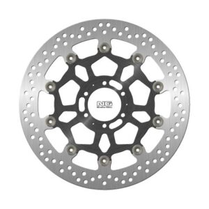 NG TARCZA HAMULCOWA PRZÓD APRILIA DROSODURO/SHIVER 900 '17-20, DUCATI ST4 '03, MOTO GUZZI V7 '17-20 (320X64X5MM) (6X8,5MM) PŁYWAJĄCA (ŚRODEK ALUMINIOWY)