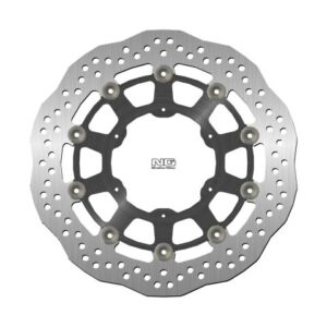 NG TARCZA HAMULCOWA PRZÓD BMW F 650/700/800 GS '93-'19, APRILIA PEGASO 650 '86-'08 (300X105X5MM) (6X6,5) WAVE PŁYWAJĄCA (ŚRODEK ALUMINIOWY)