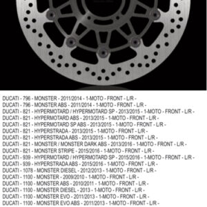 NG TARCZA HAMULCOWA PRZÓD DUCATI 796/821/1078/1100/1200 '11-'16 (320X72X5) (5X8,5MM)