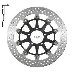 NG TARCZA HAMULCOWA PRZÓD DUCATI 848 '08-13, PANIGALE 959 '18-19, S4R 996 '07-09 (320X72X5MM) (5X8,5MM) PŁYWAJĄCA (ŚRODEK ALUMINIOWY)