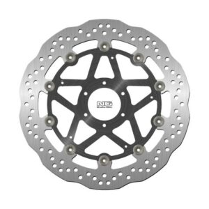 NG TARCZA HAMULCOWA PRZÓD DUCATI MONSTER 696 '08-14, ST3/ST4 '03-07 (320X64X5MM) (6X8,5MM) WAVE PŁYWAJĄCA (ŚRODEK ALUMINIOWY)
